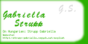 gabriella strupp business card
